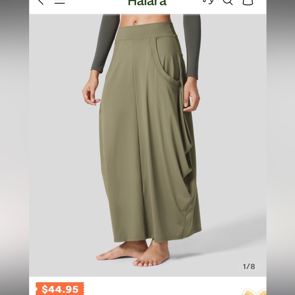 Halara latern skirt xl NEW